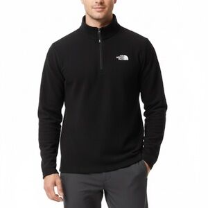 The North Face Black Vapor Wick 1/4 Zip Long Sleeve Pullover Sweatshirt Size L